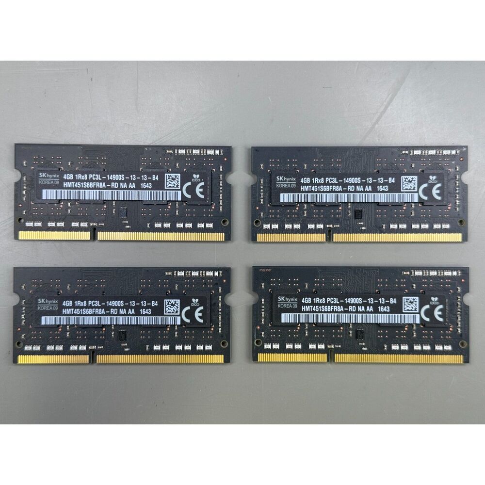 SK Hynix 16GB (4x 4GB) PC3L-14900 RAM | DDR3L, 1866MHz, Apple iMac
